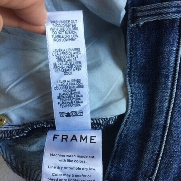 Frame Women's Le High Skinny Side Fray Jeans 30 Winter High Boots High Waist - Picture 13 of 13